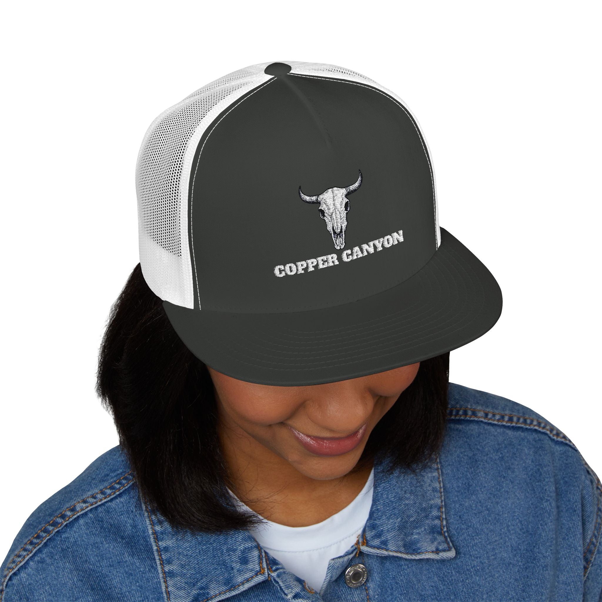 Five Panel Trucker Hat - Flat Bill