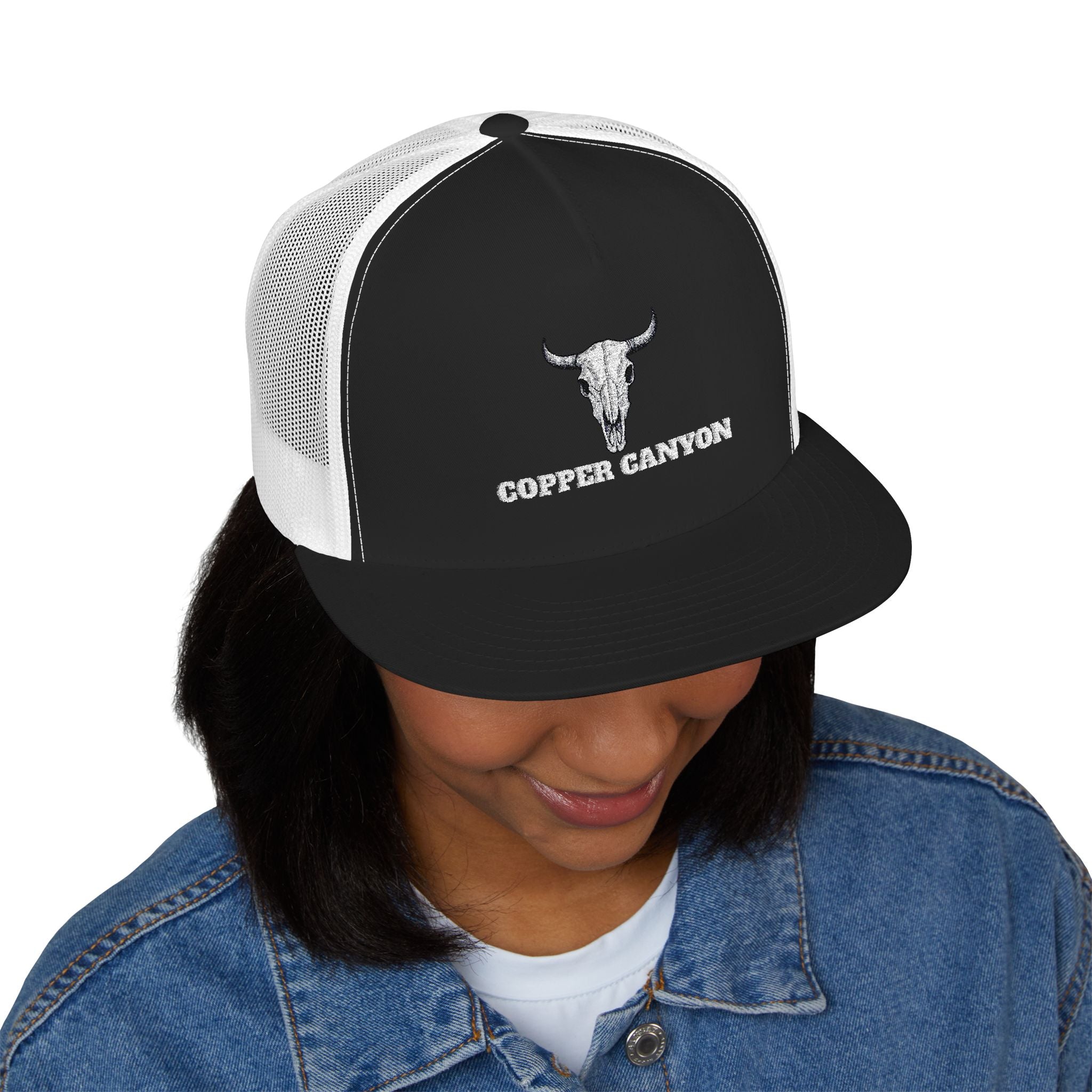 Five Panel Trucker Hat - Flat Bill