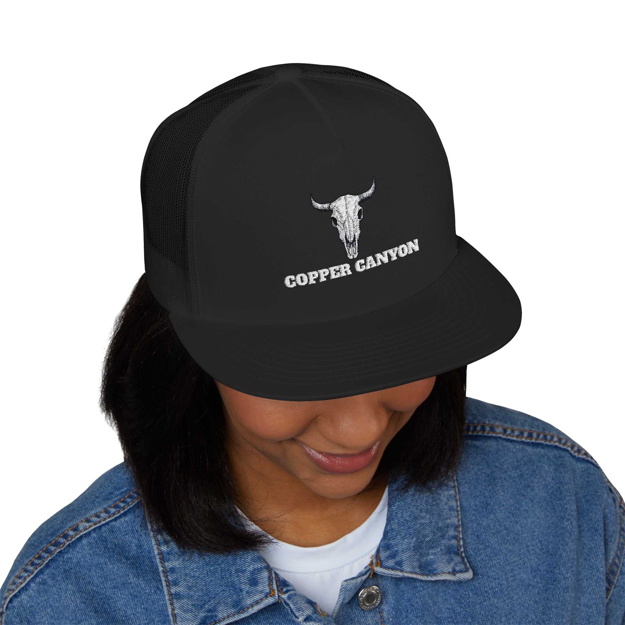 Five Panel Trucker Hat - Flat Bill