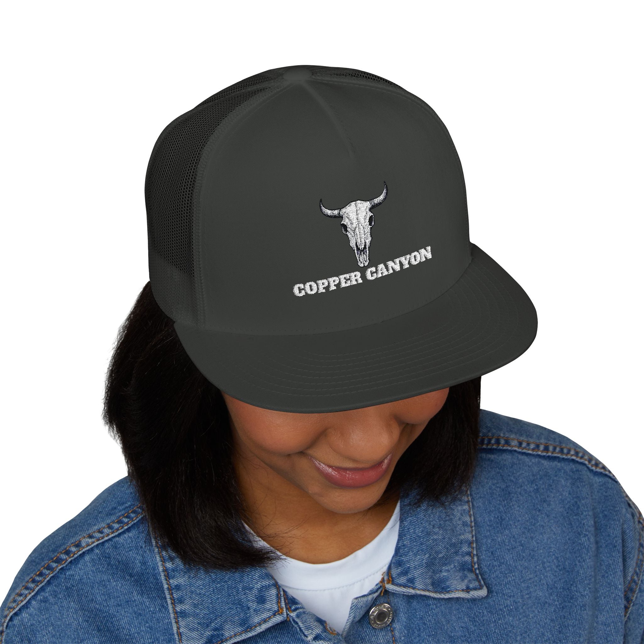 Five Panel Trucker Hat - Flat Bill