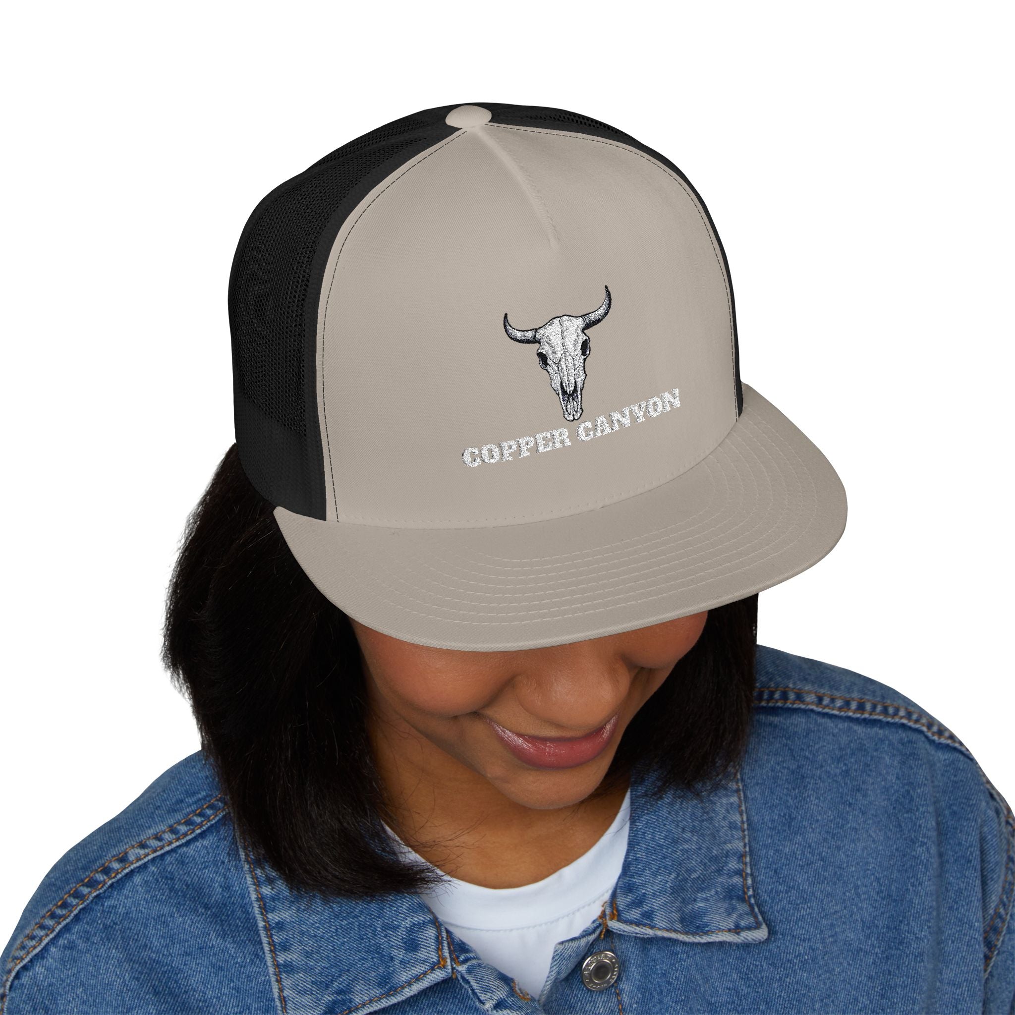 Five Panel Trucker Hat - Flat Bill