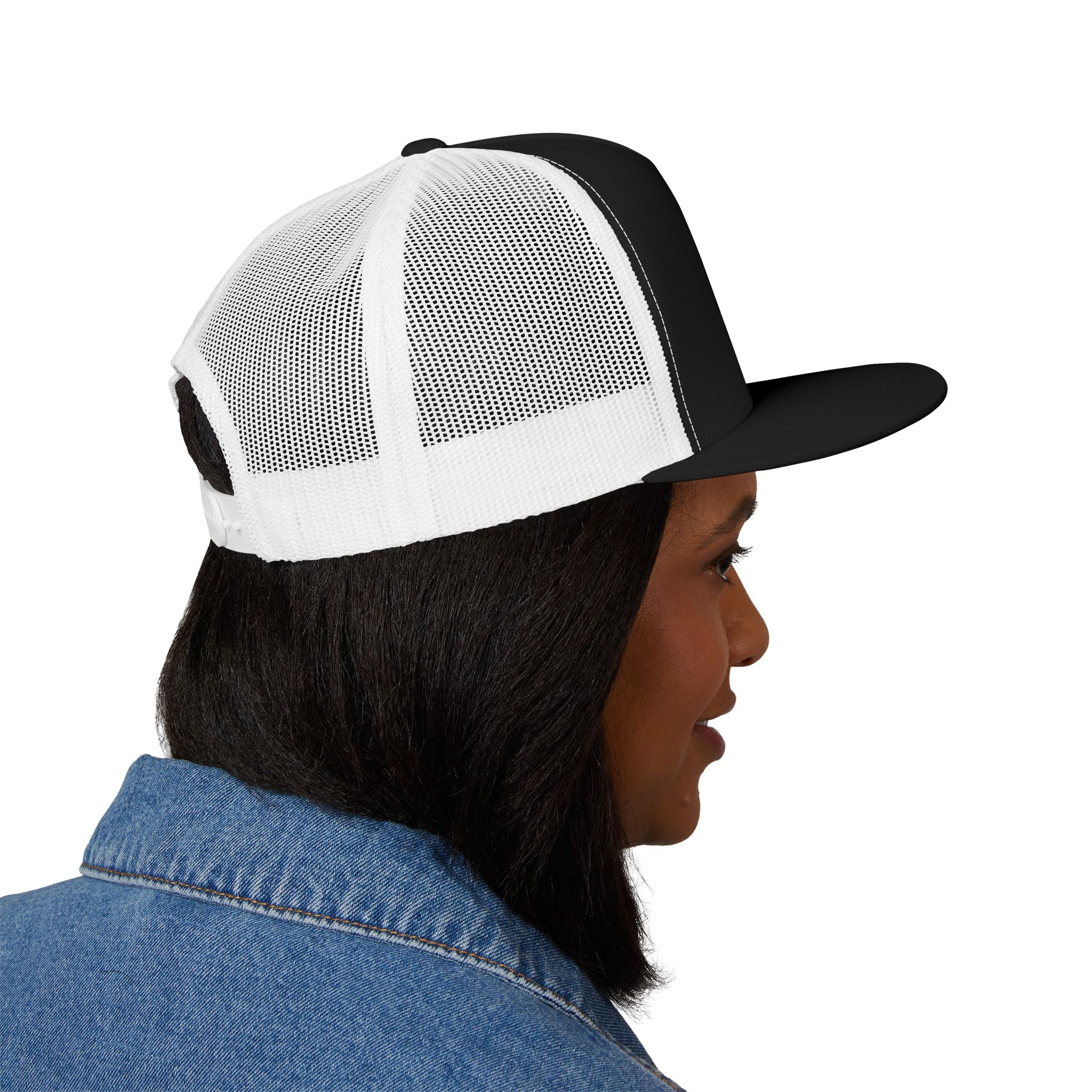 Five Panel Trucker Hat - Flat Bill