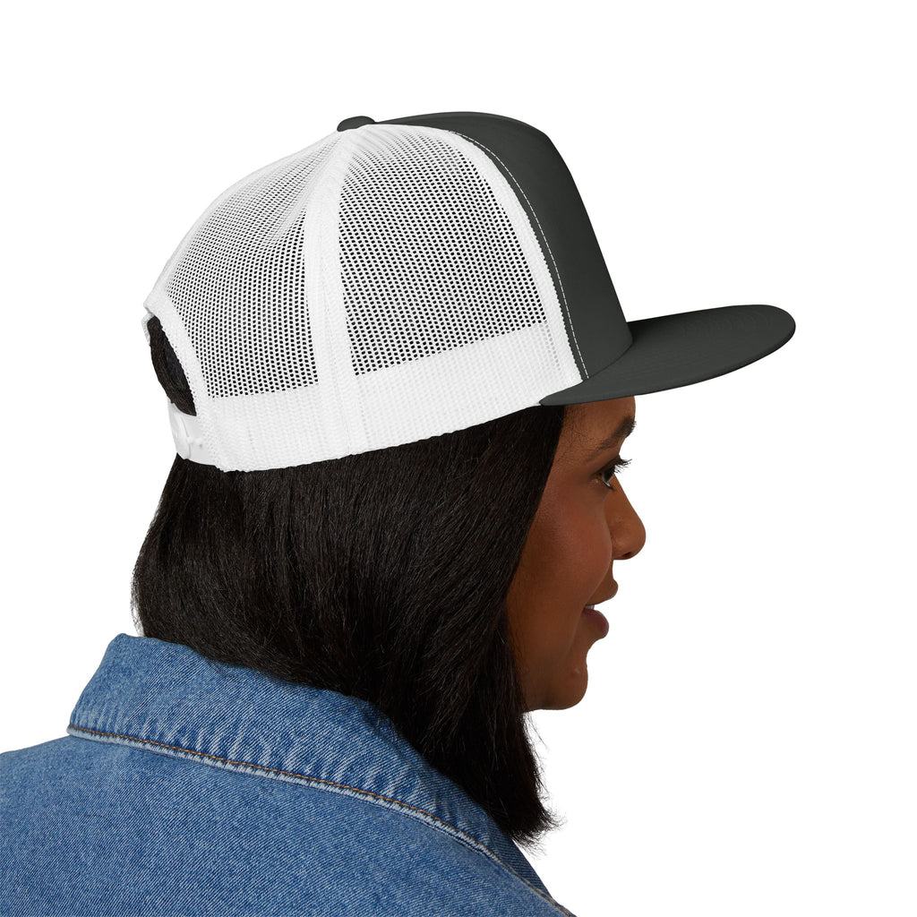 Five Panel Trucker Hat - Flat Bill