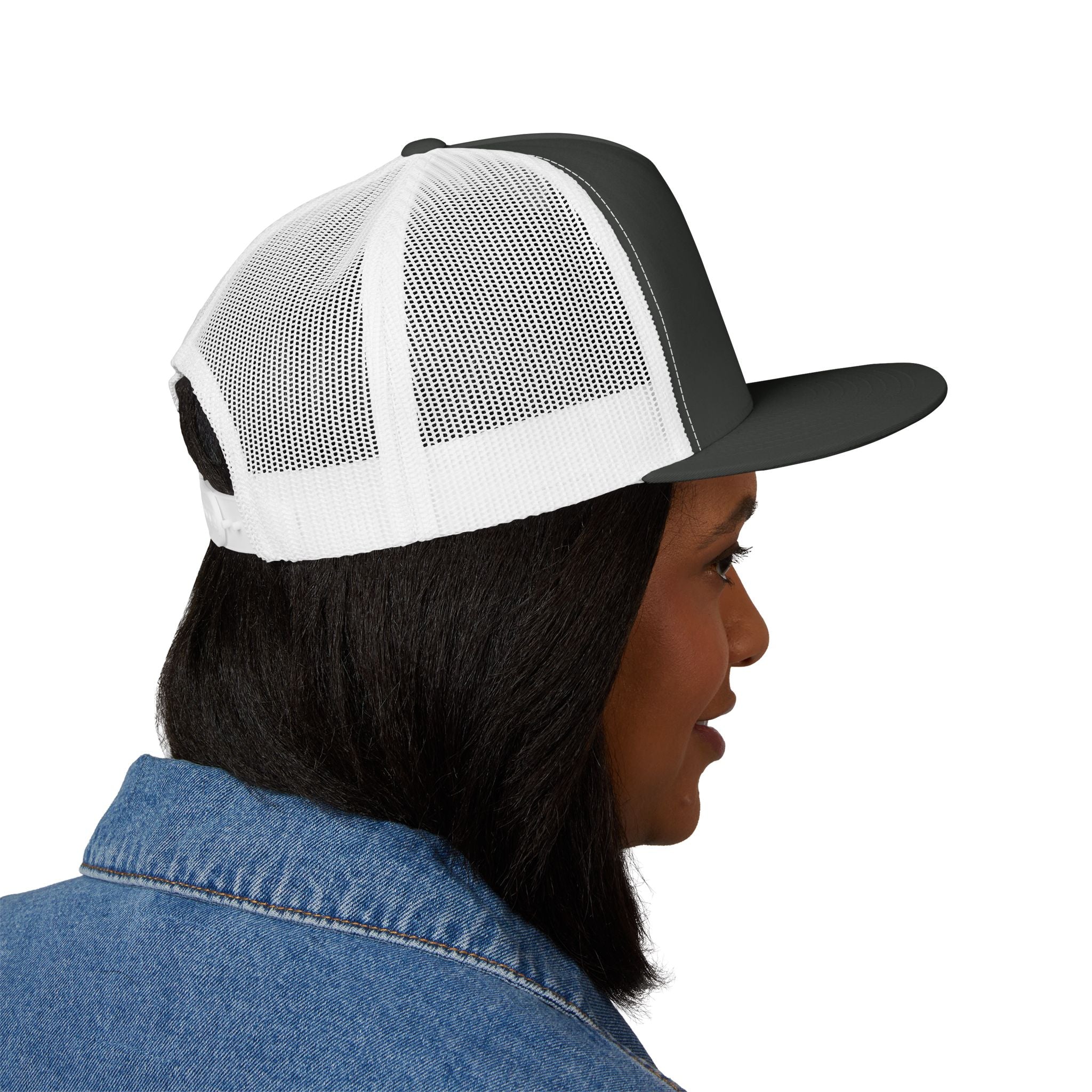 Five Panel Trucker Hat - Flat Bill