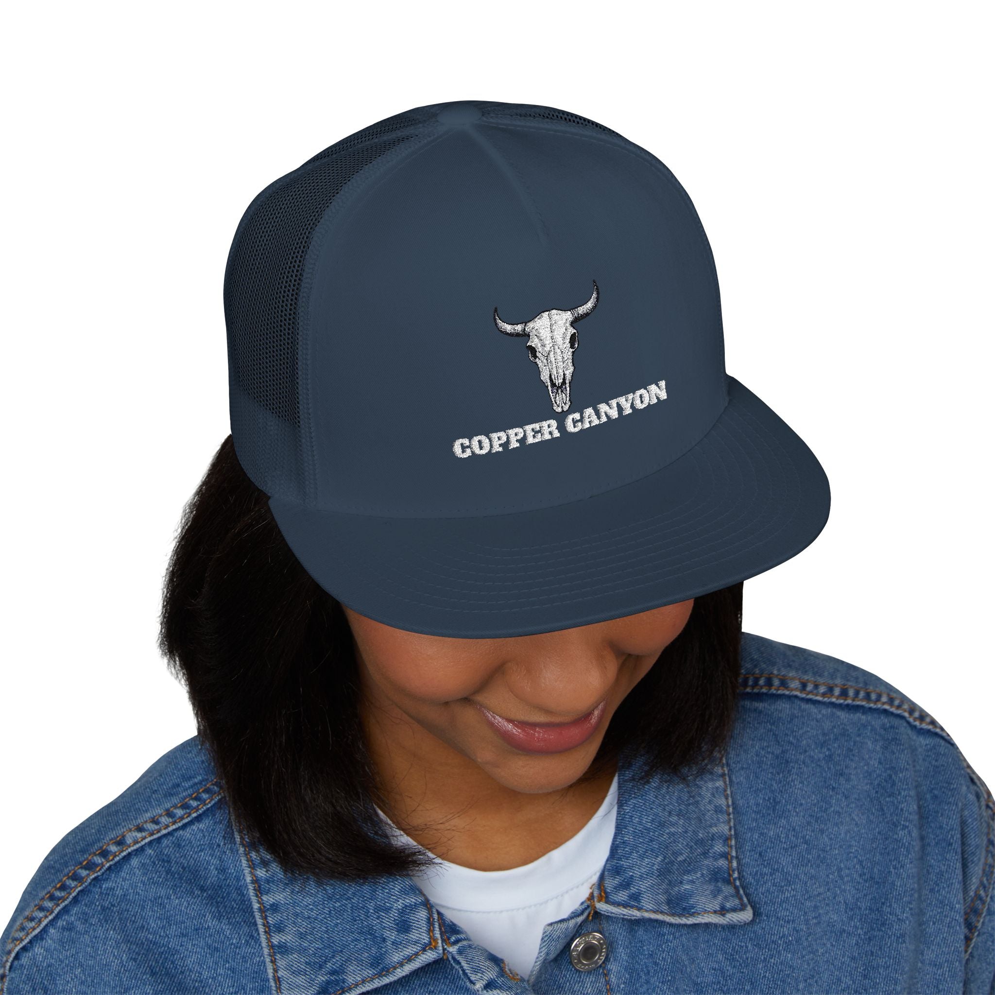 Five Panel Trucker Hat - Flat Bill