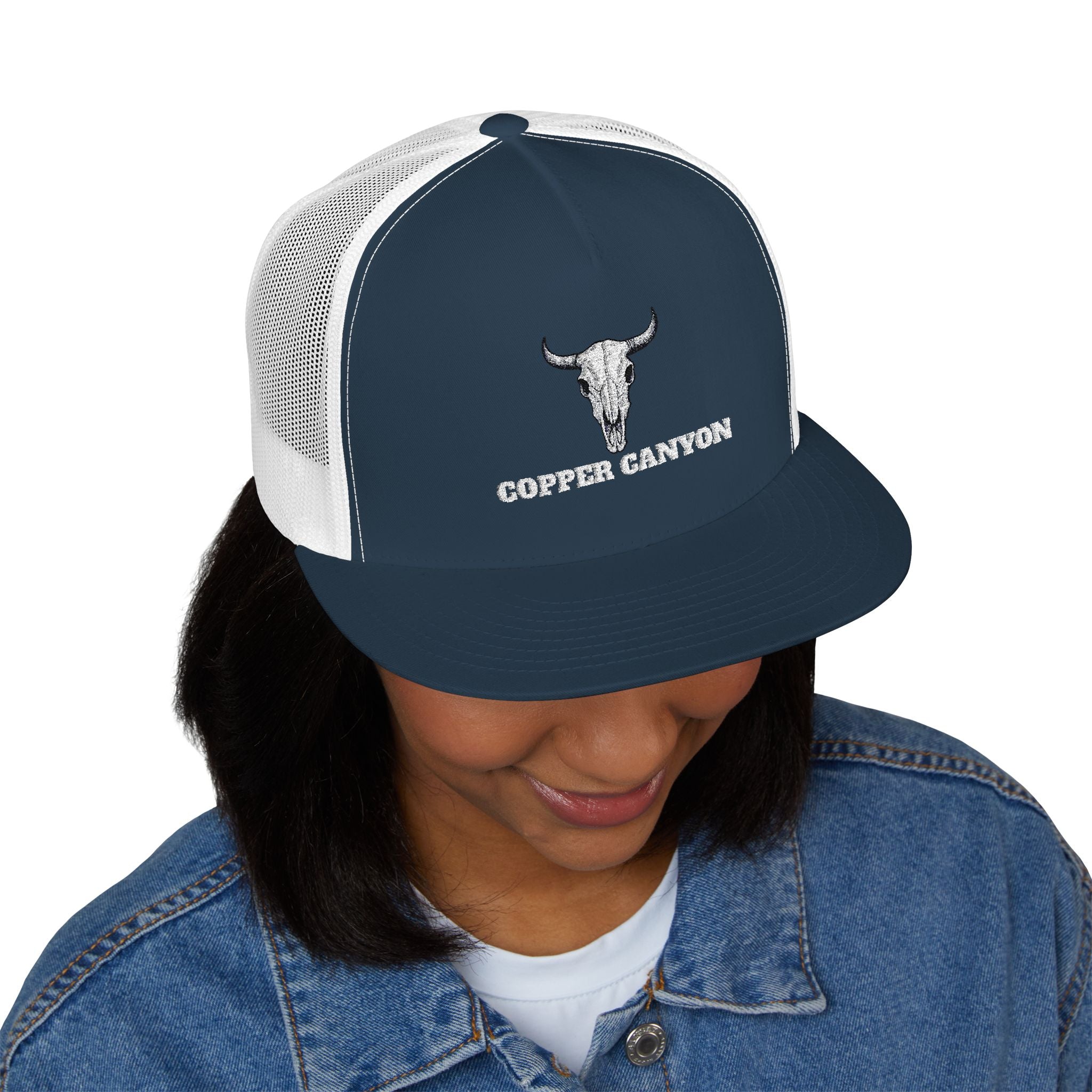 Five Panel Trucker Hat - Flat Bill