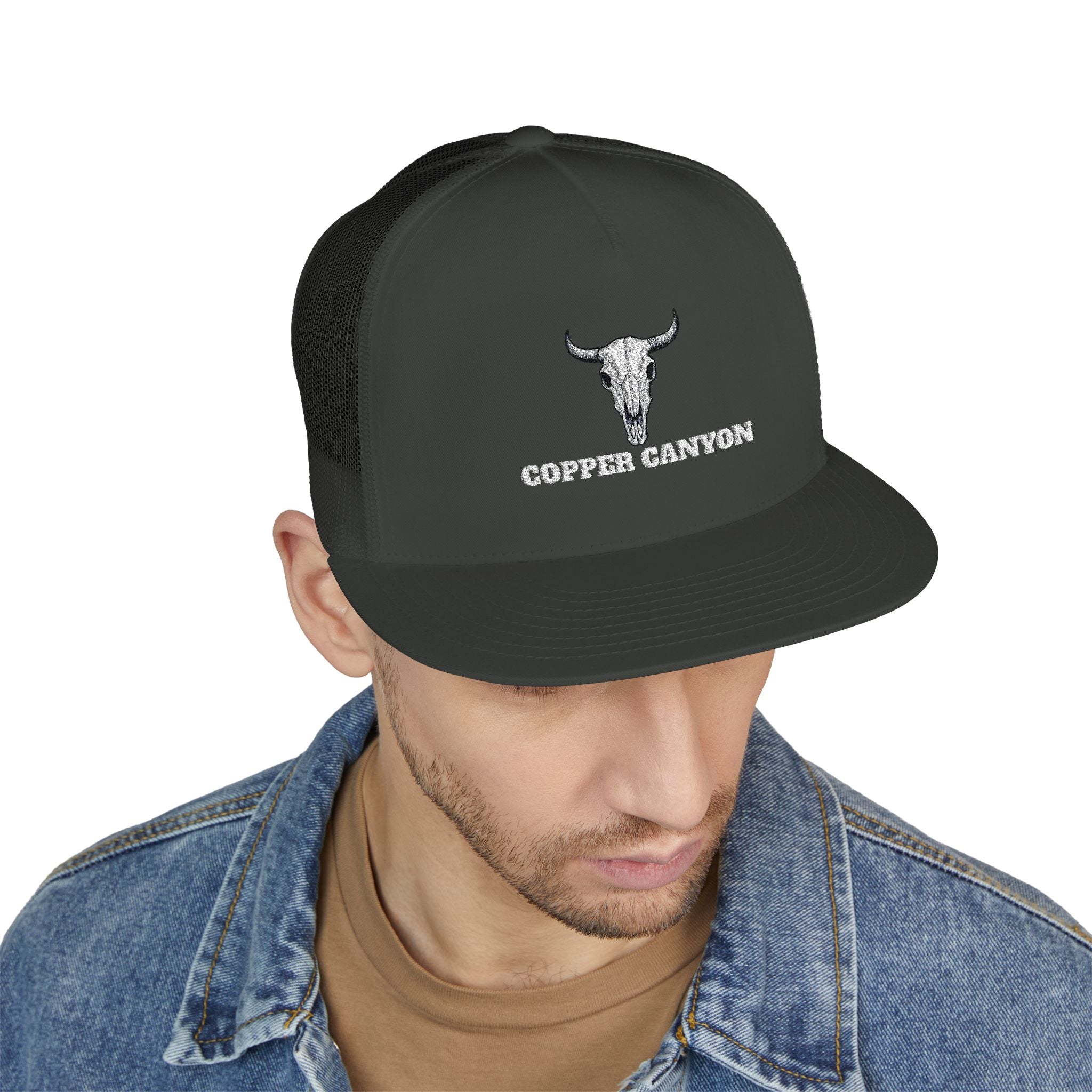 Five Panel Trucker Hat - Flat Bill
