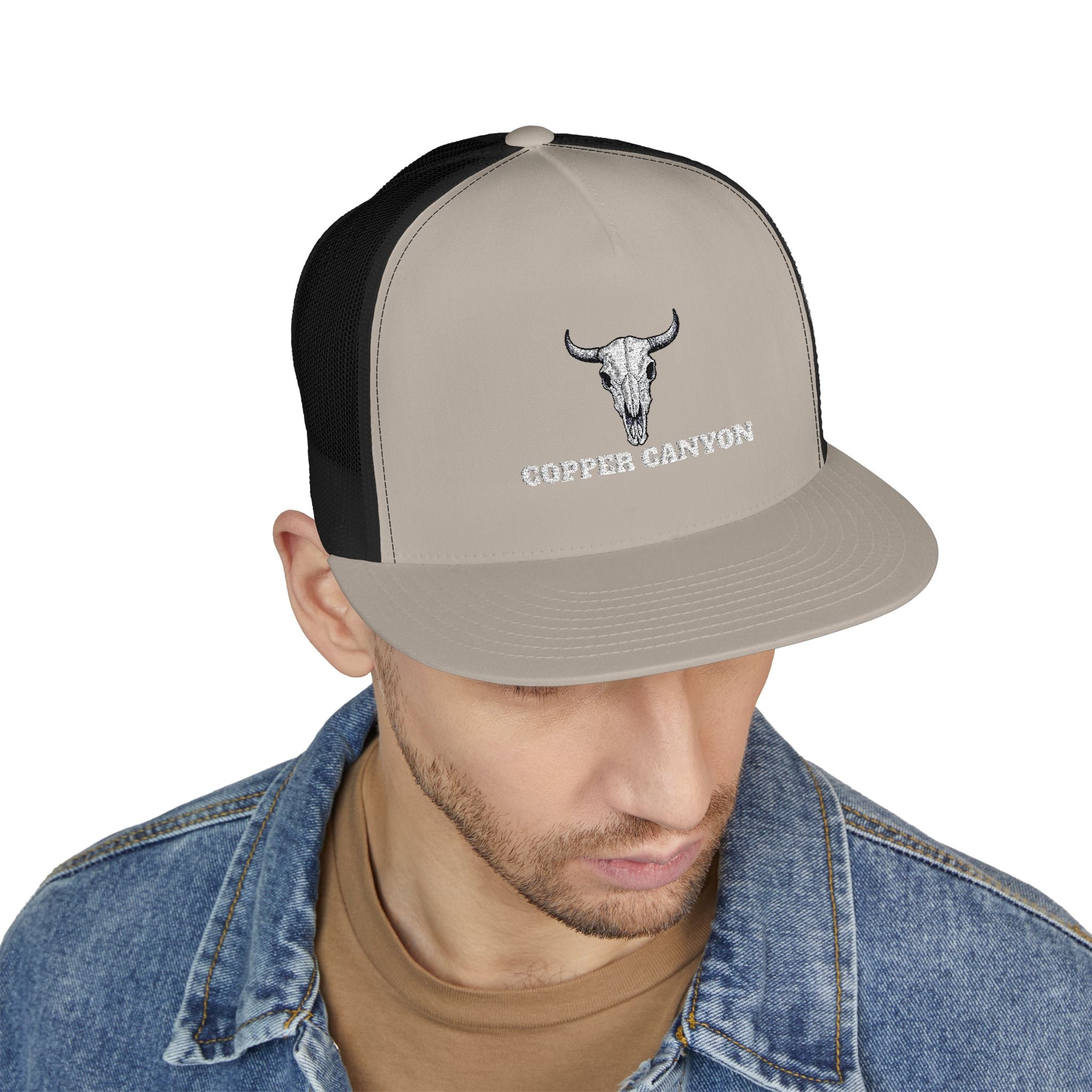 Five Panel Trucker Hat - Flat Bill