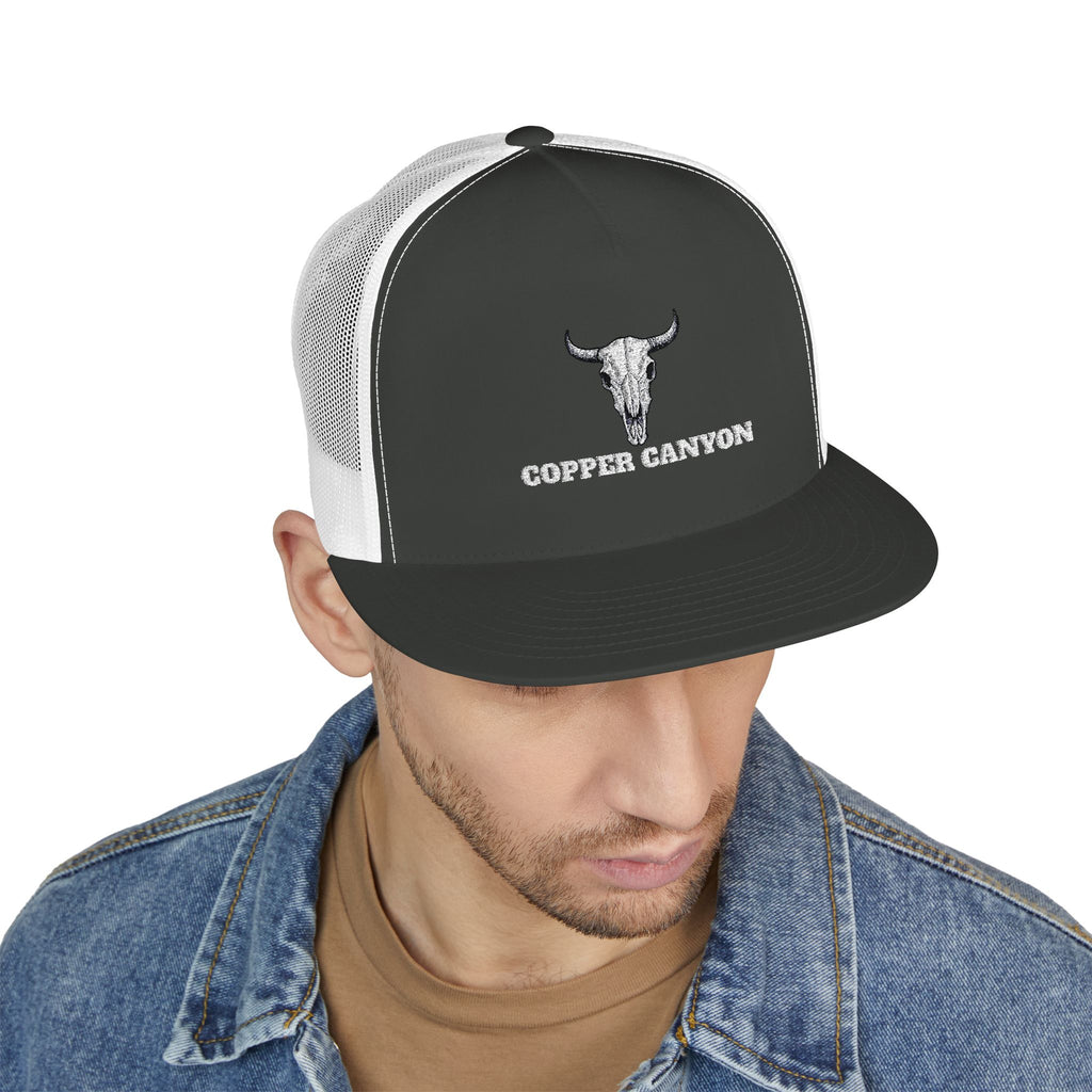 Five Panel Trucker Hat - Flat Bill