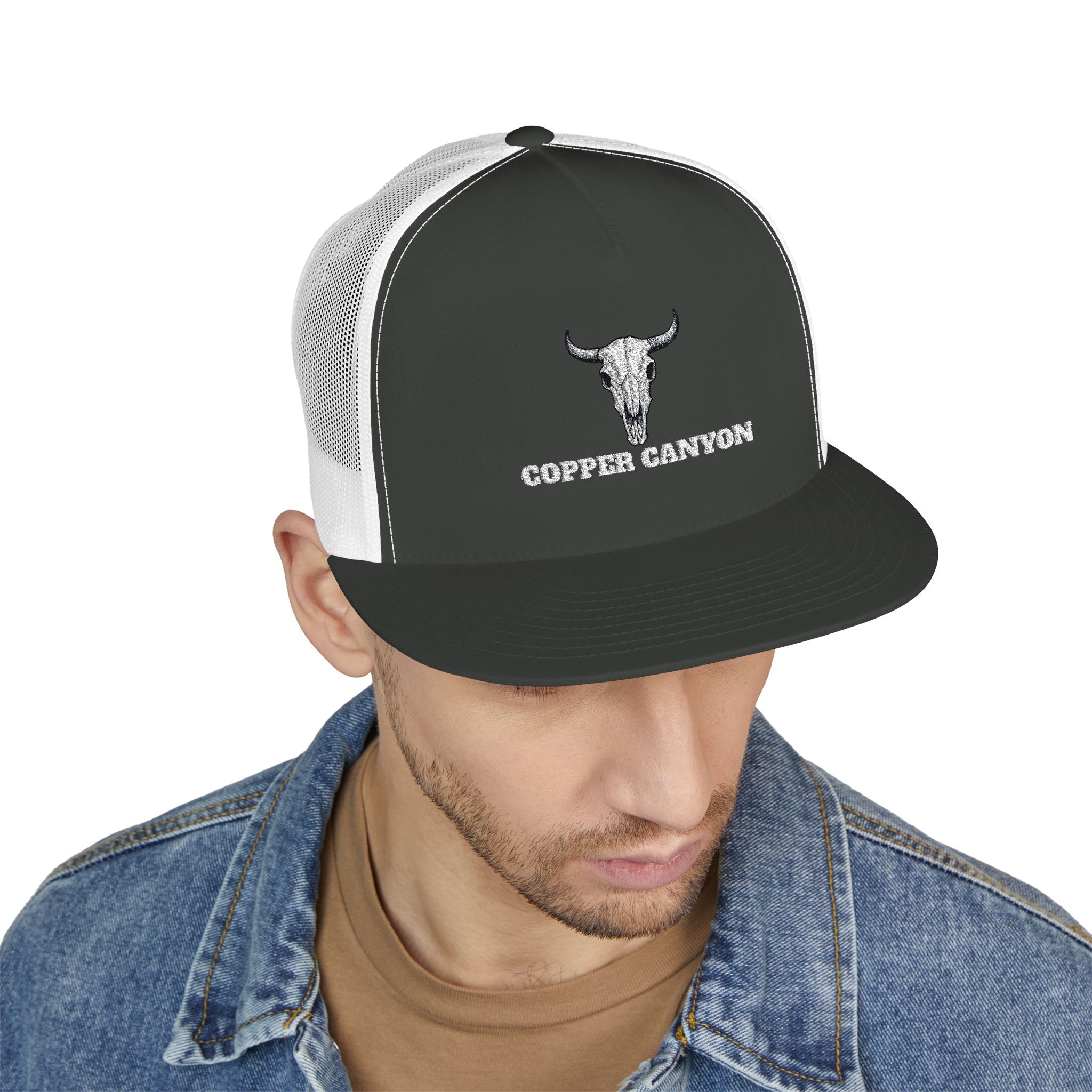Five Panel Trucker Hat - Flat Bill