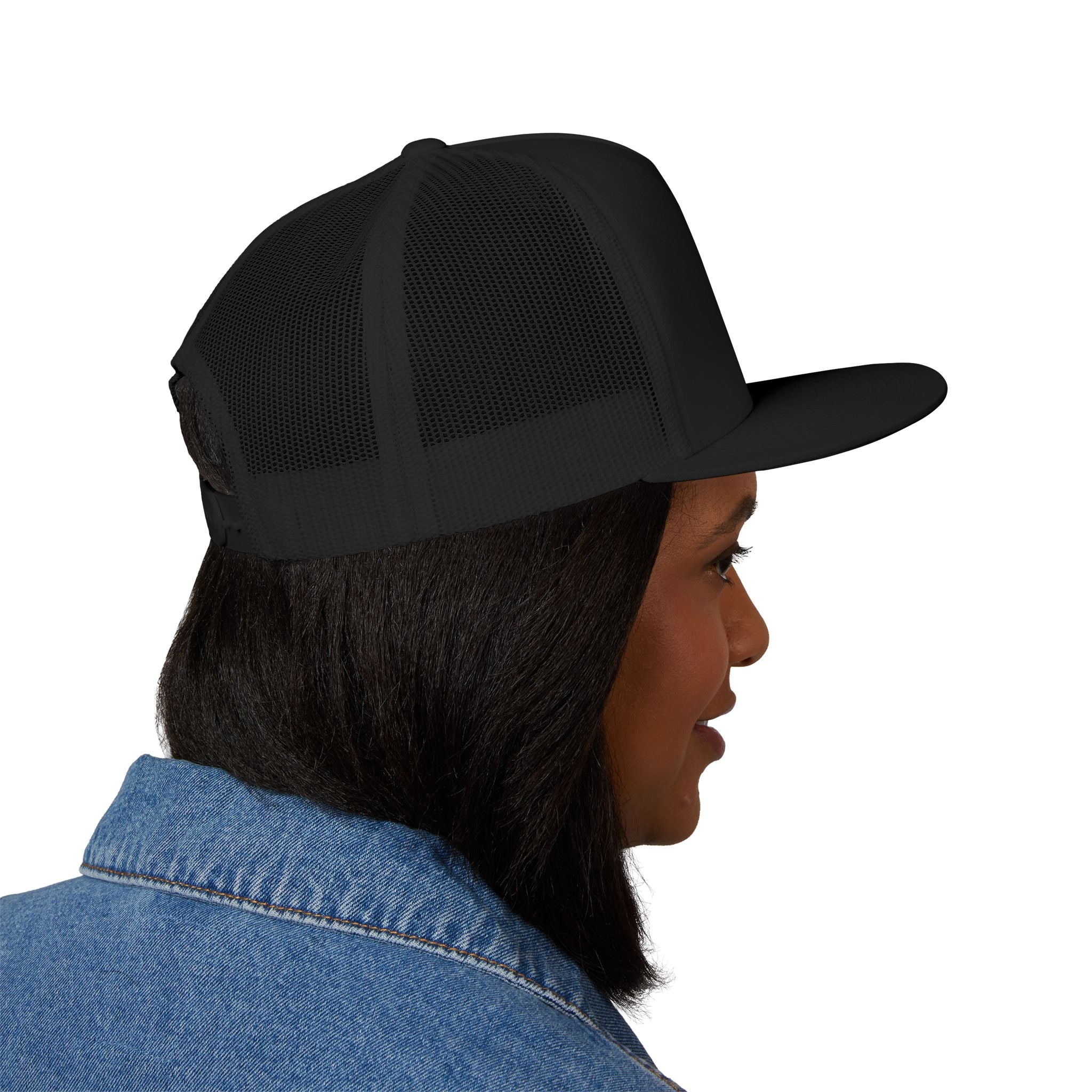Five Panel Trucker Hat - Flat Bill