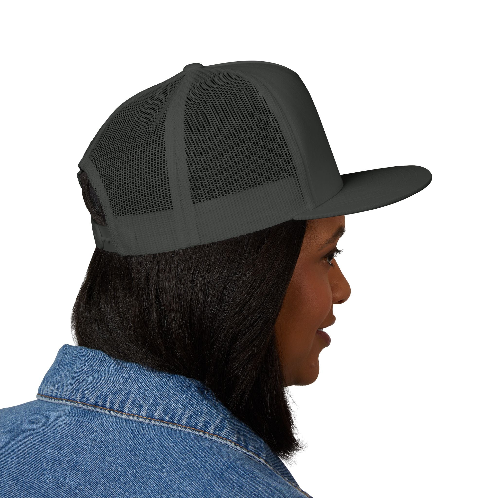 Five Panel Trucker Hat - Flat Bill