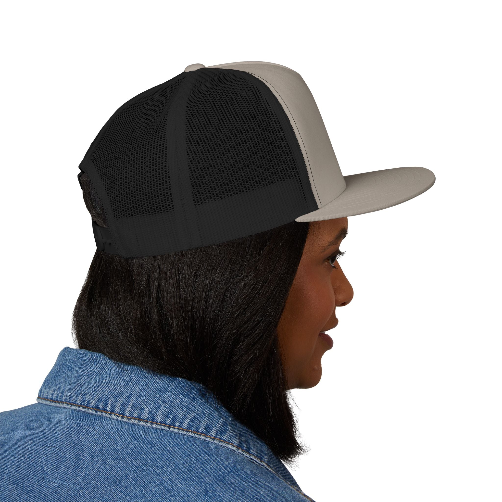 Five Panel Trucker Hat - Flat Bill
