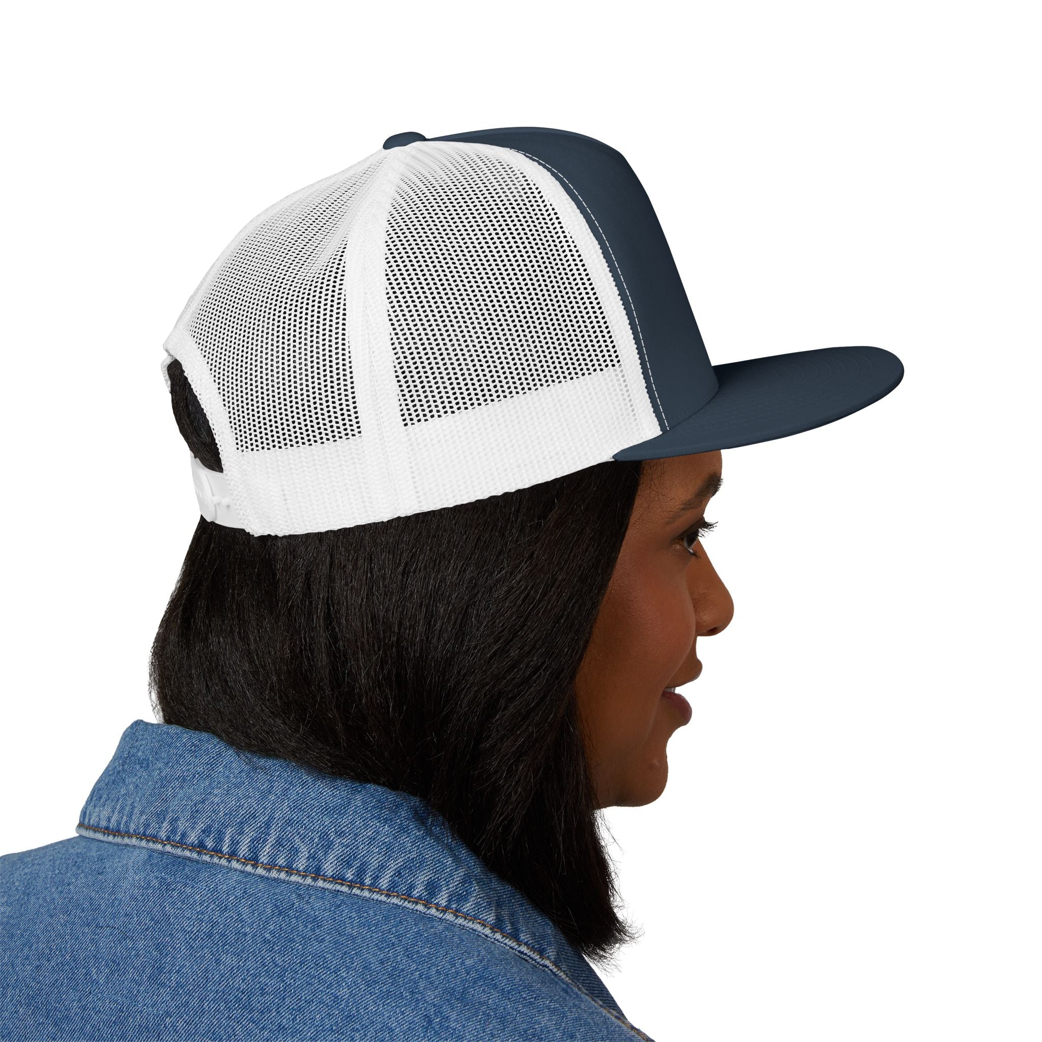 Five Panel Trucker Hat - Flat Bill