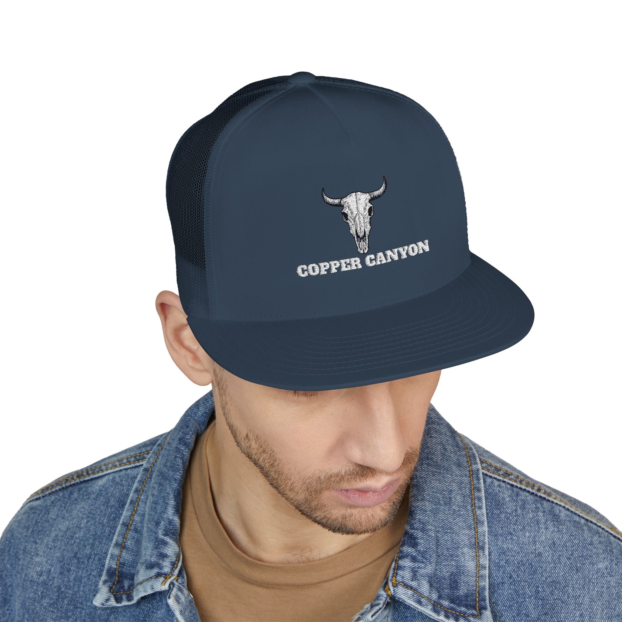 Five Panel Trucker Hat - Flat Bill