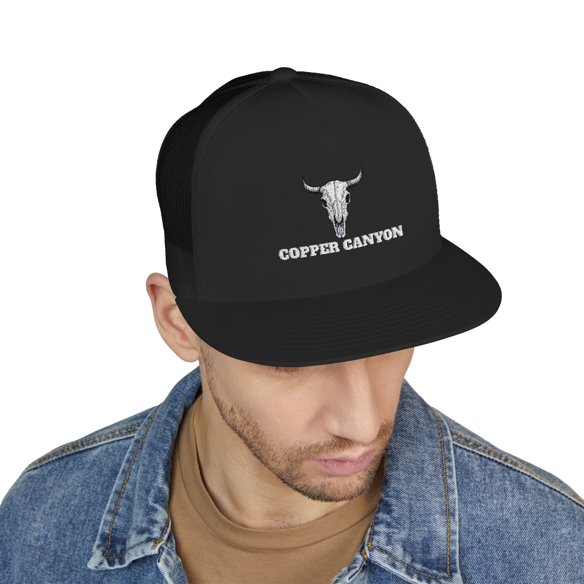 Five Panel Trucker Hat - Flat Bill